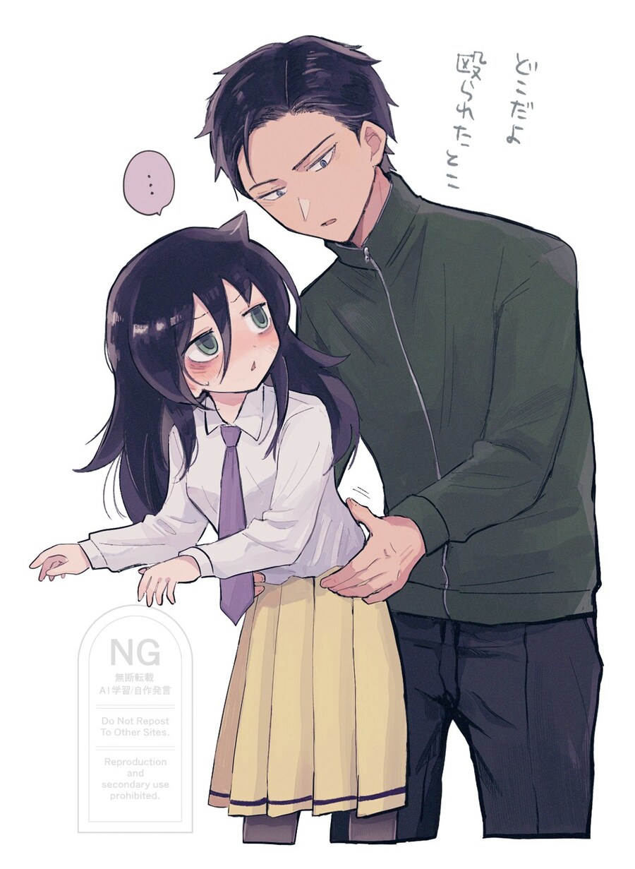 근친) 키스 덧씌우는 만화 + @.watamote_10.jpg