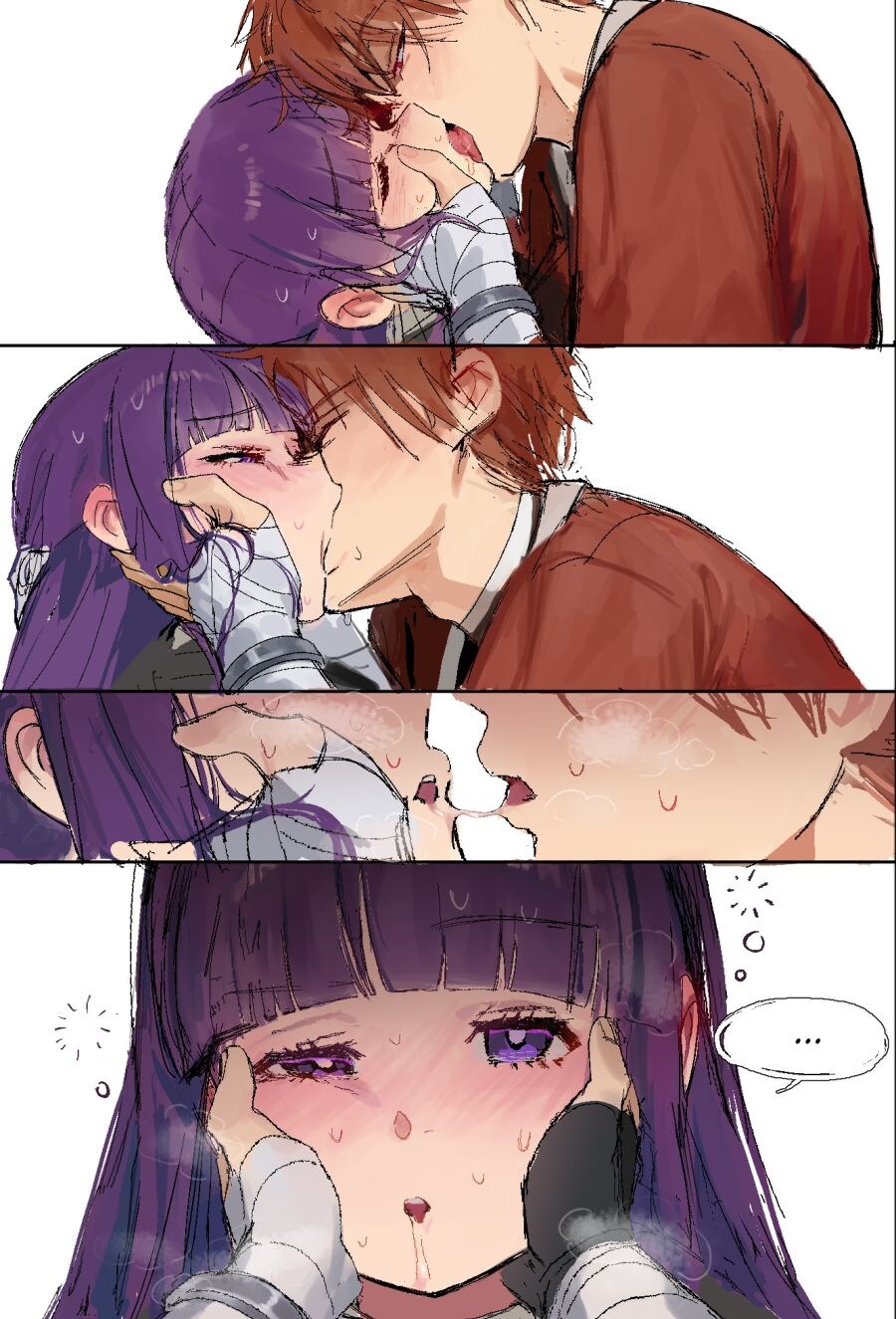 앉아서 뽑뽀 하려는 페른.manwha_3.jpg