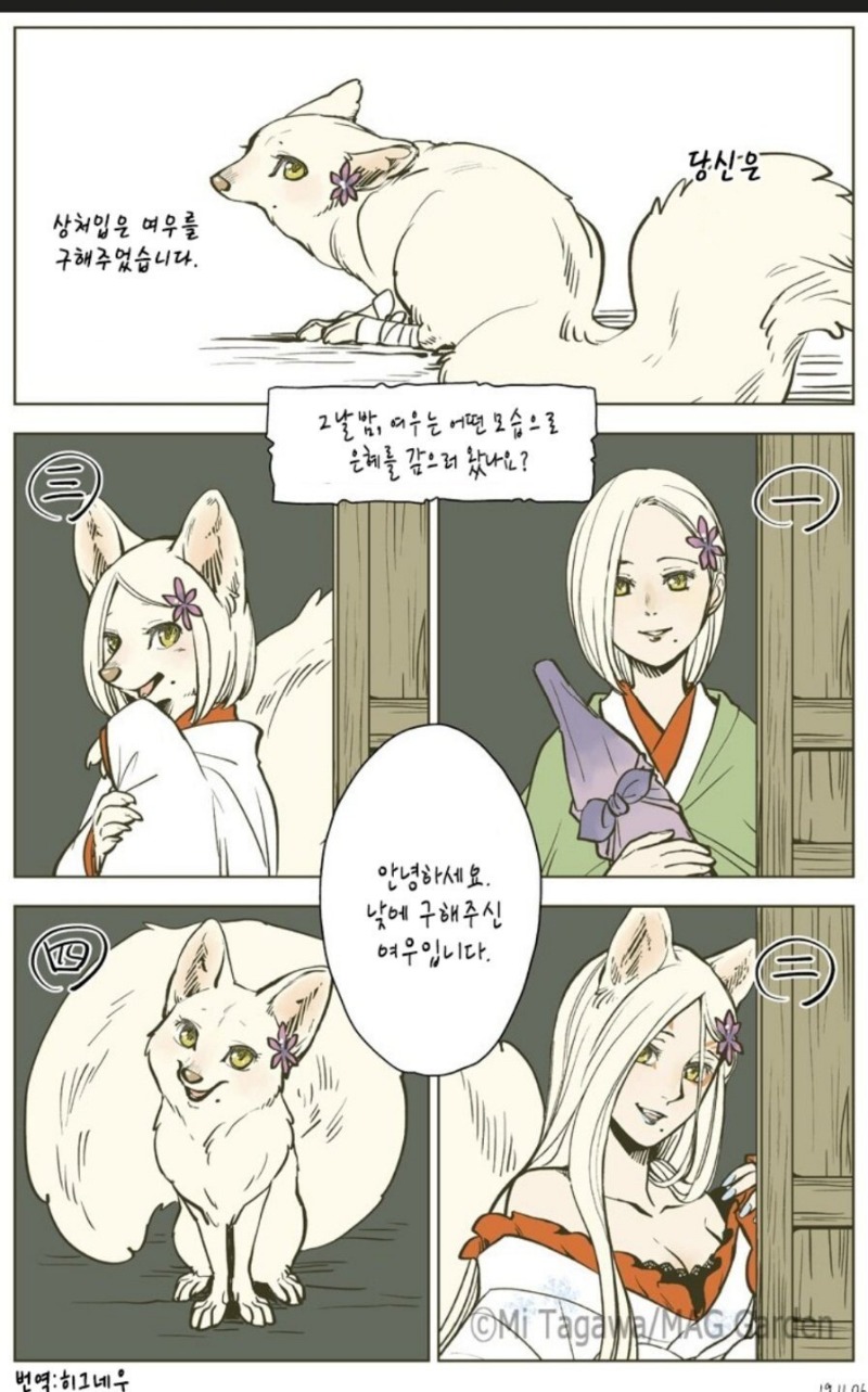 상처입은 여우를 구해주는 만화_1.jpg