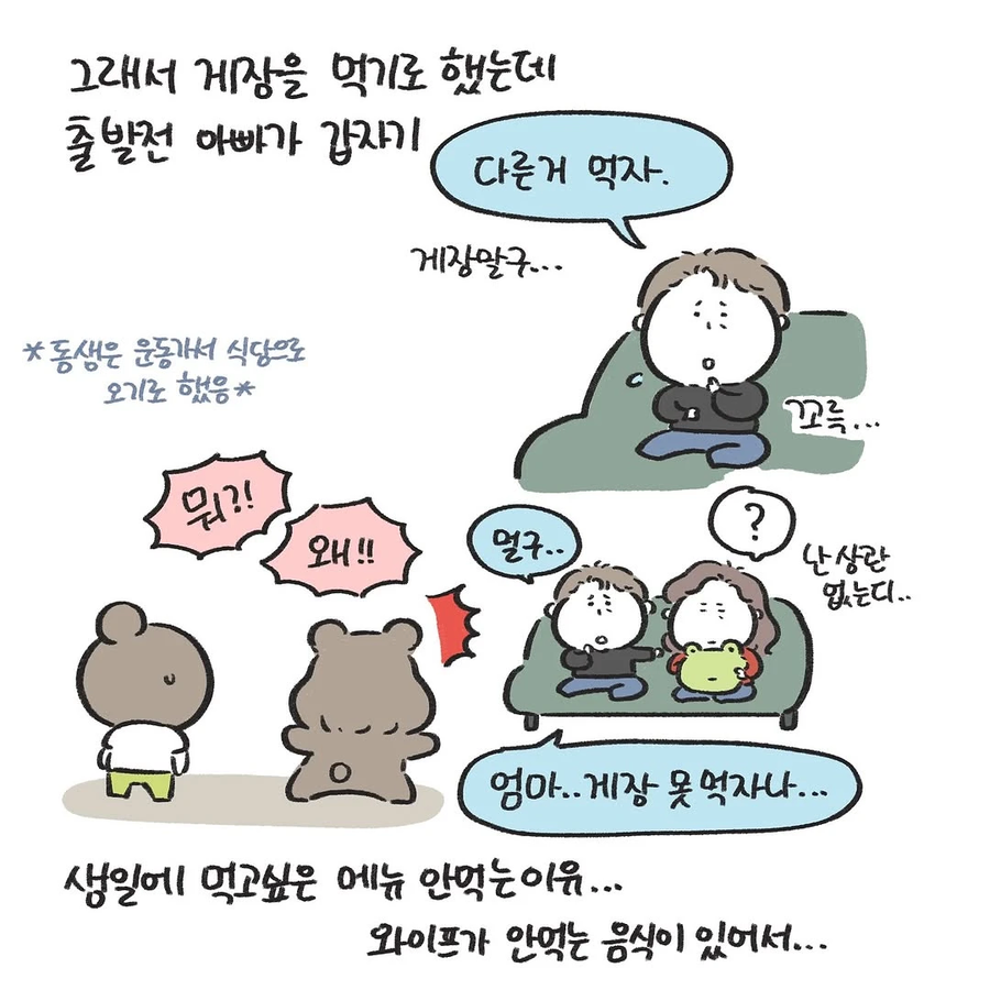 엄마랑 아빠랑 둘이 사귀는 것 같다 .manwha_4.webp