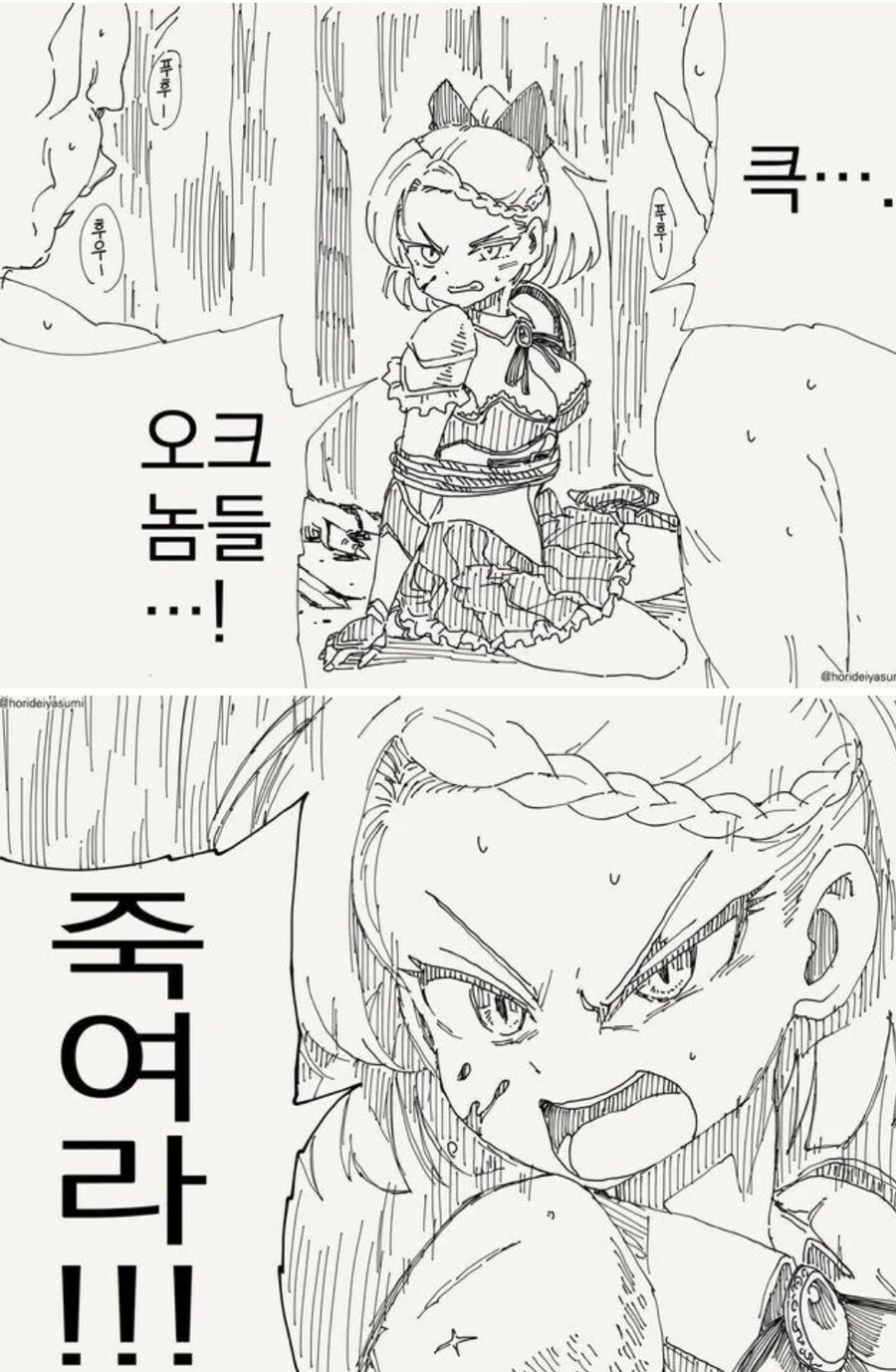 오크들에게 사로잡힌 여기사.manhwa_1.png