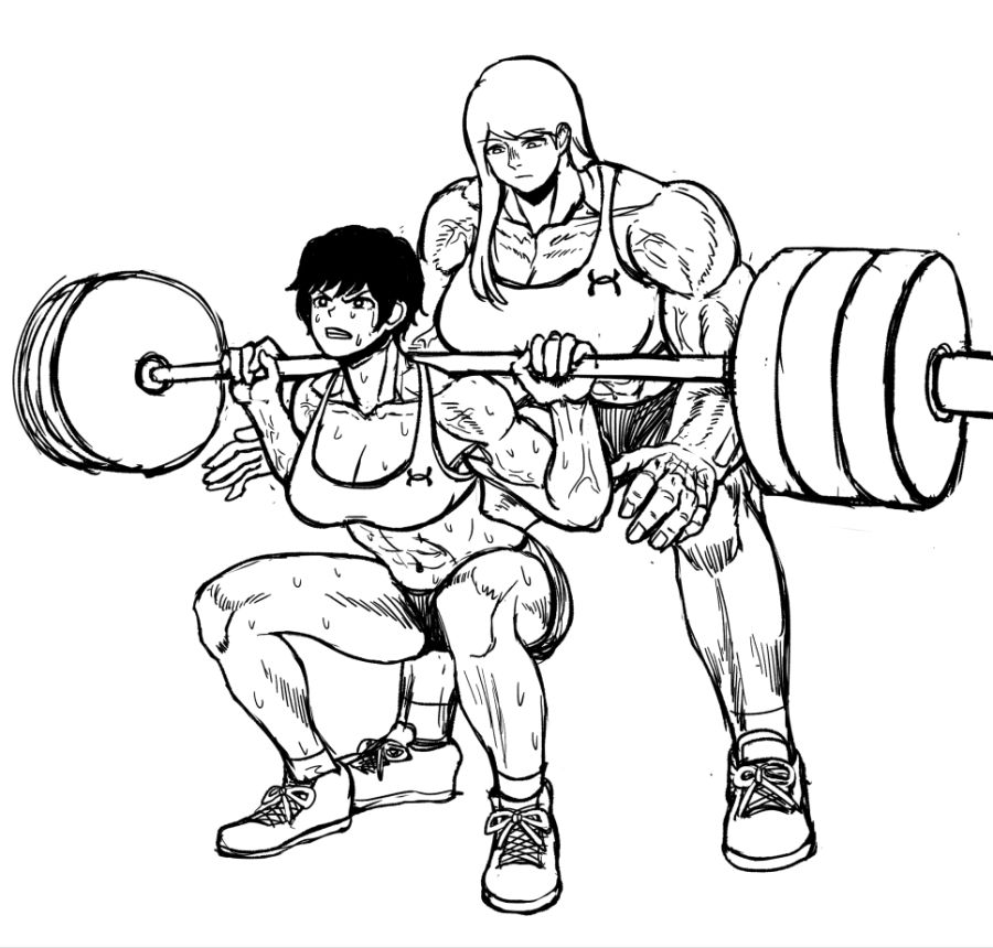 강한 여자 격투가 두명이 뼈 부러지도록 싸우는 만화_16.jpg