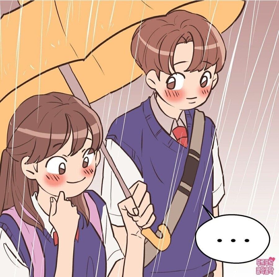 비오는 날 우산 같이 쓰는 만화.manhwa_6.jpg