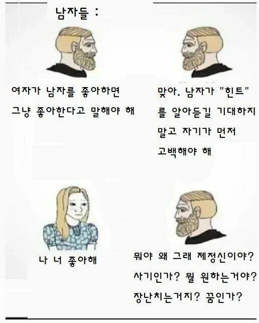 여자가 남자를 좋아하면 그냥 좋아한다고 말해야해.manhwa_1.webp