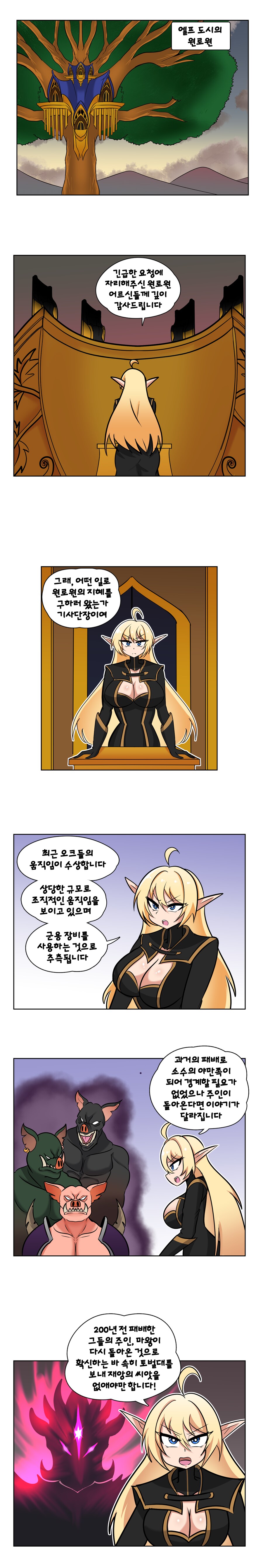 엘프 여기사가 원로원에 보고하는 만화.manhwa_1.png