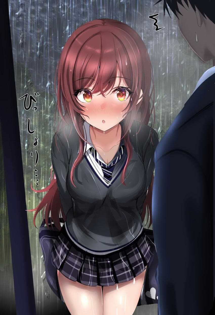 [@] 소나기로 공중전화박스에 들어간 아마나와 프로듀서_1.jpg