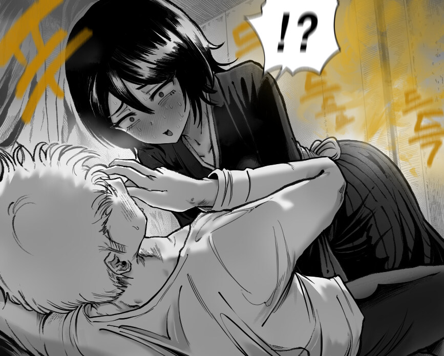 이치고를 덮치는 루키아.manga_2.jpg