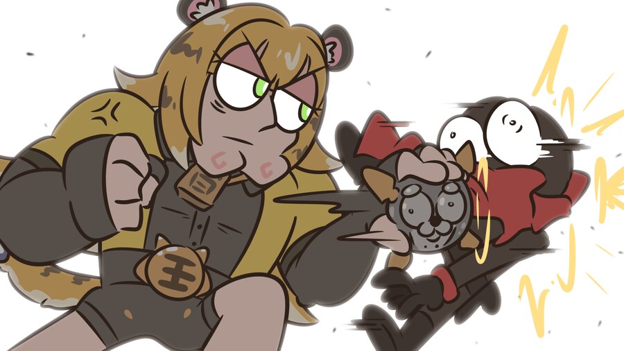 젠레스) 귤복복이 도적을 물리치는 만화_1.png