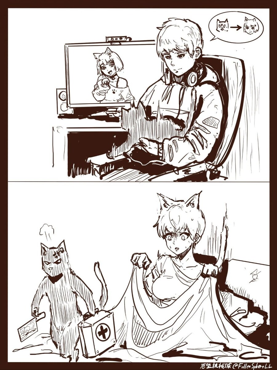 고양이에게 네코미미 미소녀로 변해달라고 요청한 결과.manga_1.jpg