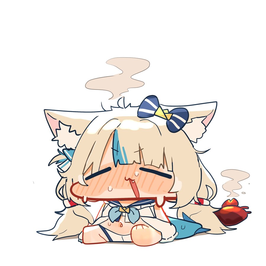 (버튜버)극심한 더위를 먹은 물냥이_1.jpg
