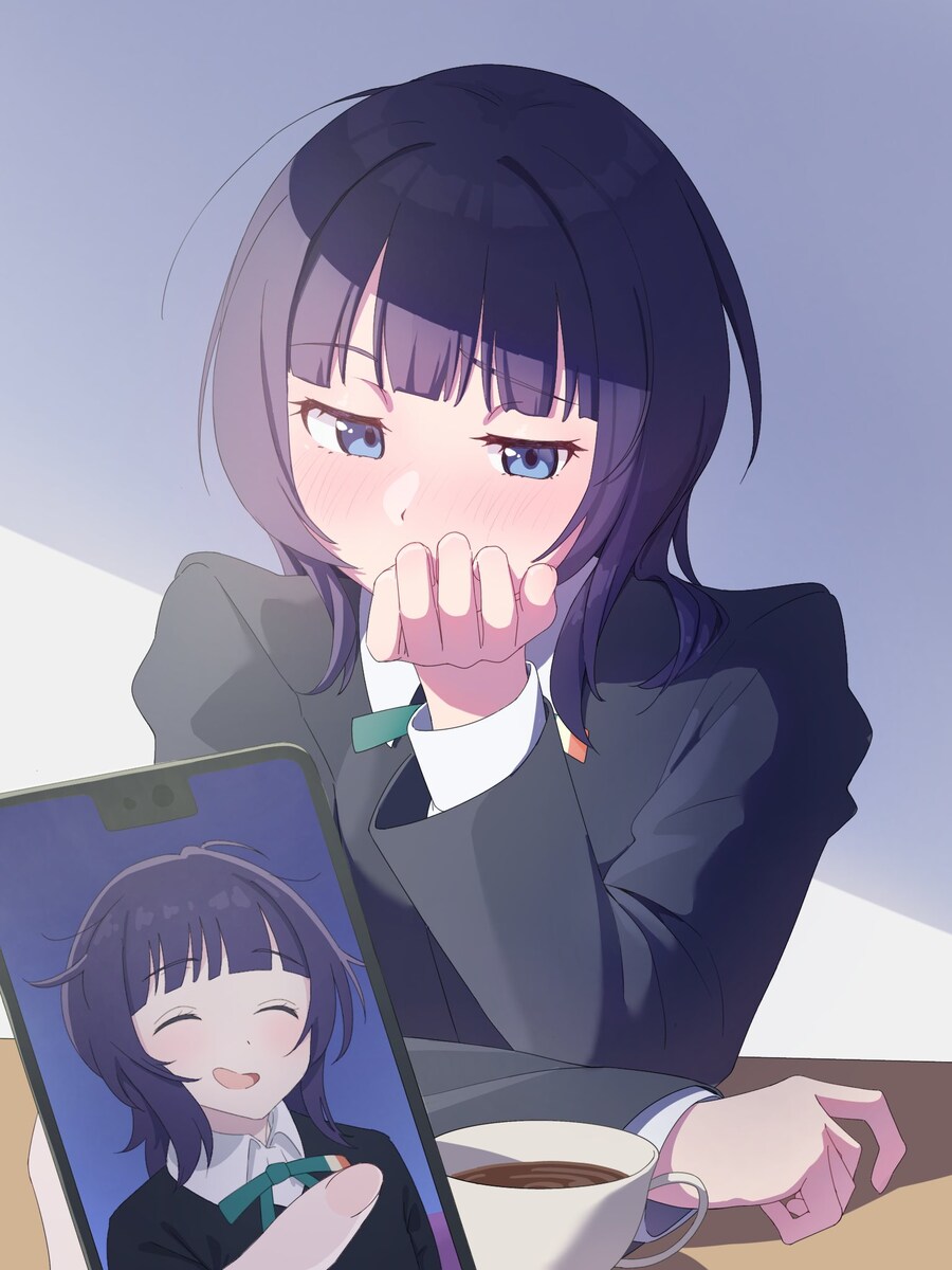 러브라이브, 니지동) 카린을 핸드폰 홈화면으로 설정한 아나타_1.jpg