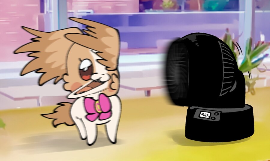 프리큐어)에어 서큘레이터로 노는 프리큐어.jpg_1.jpg