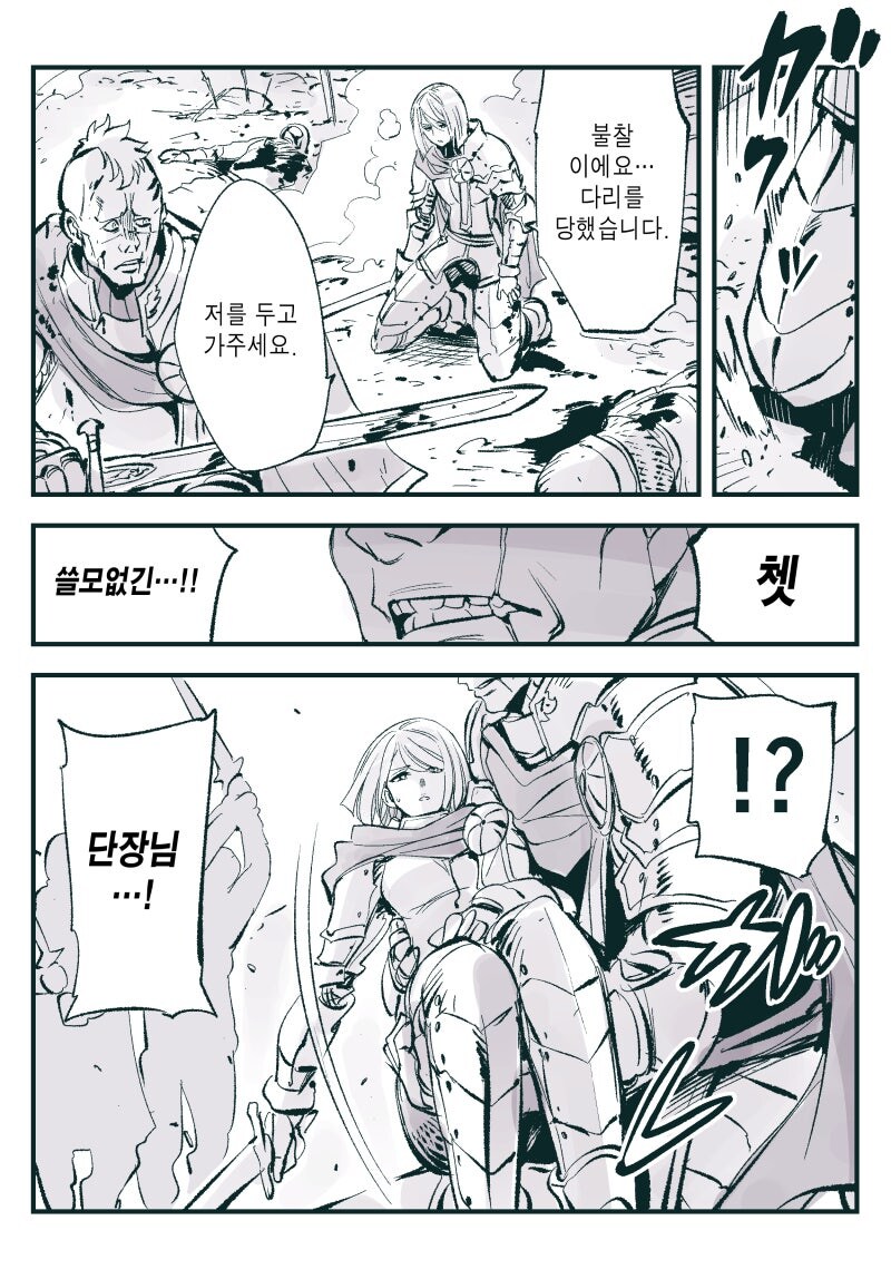 다리를 다친 여보기사단장 만화_1.jpg