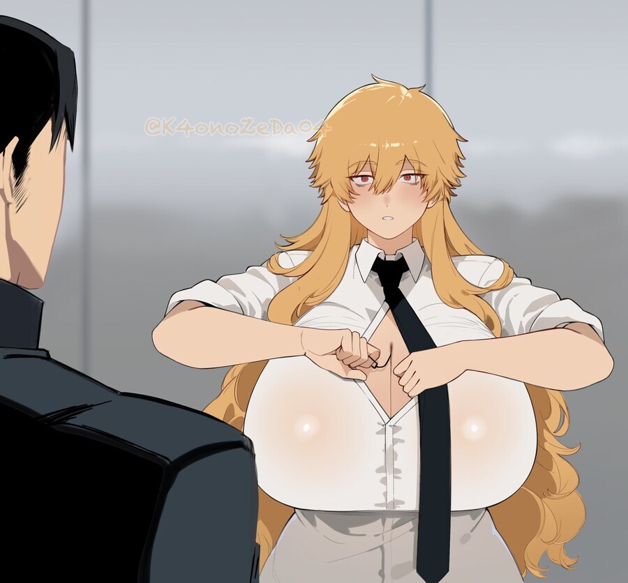 [체인소맨] 으로 변신하려고 하는 여자 덴지.jpg_1.jpg