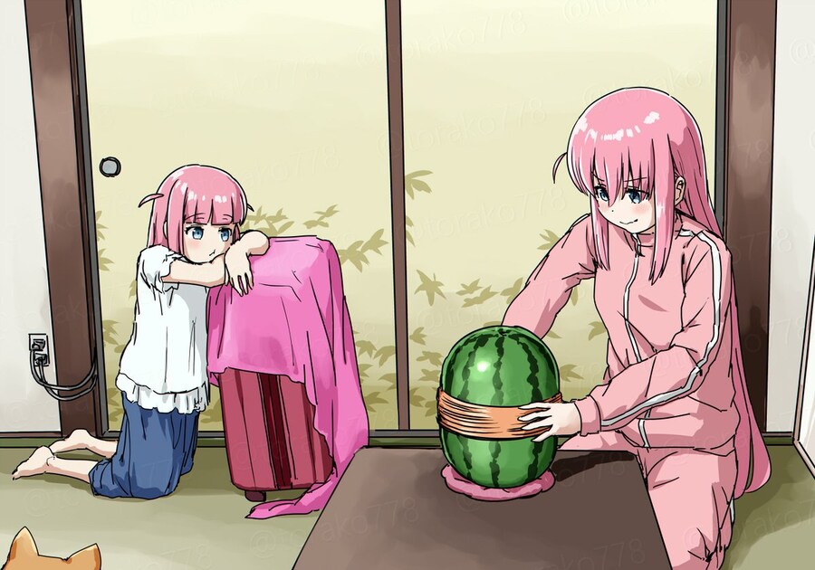 봇치)수박을 갖고 노는 언니.jpg_1.jpg