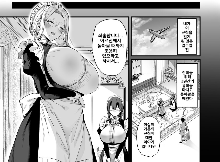 도련님은 상냥하고 엄청난 거유 메이드씨랑 훈련하는 이야기.manhwa_3.jpg