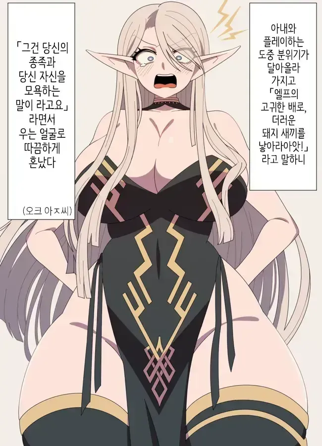 ㅅㅅ하다하 엘프 아내한테 혼나는_1.webp