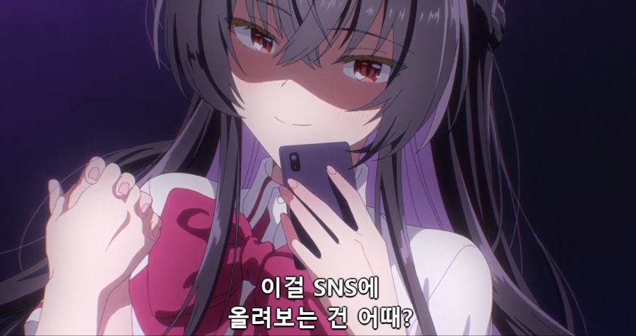 [백합]흑챙이가 핑챙이를 보고 사진을 찍자고 하는 장면_3.png