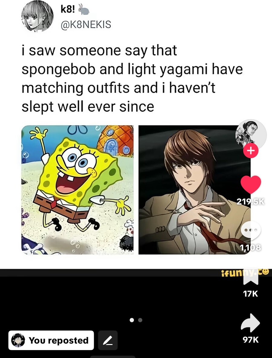 스폰지밥이랑 라이토랑 옷 똑같음_1.jpg