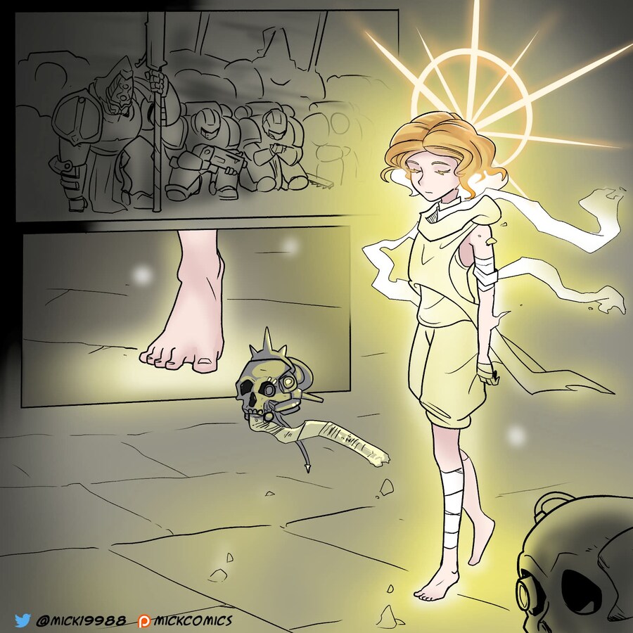 워해머 40K) 금발 로리 황제폐하 만화.comic_11.jpg