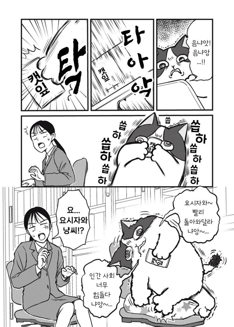 주인 대신 일하는 고양이 만화.manhwa_21.jpg