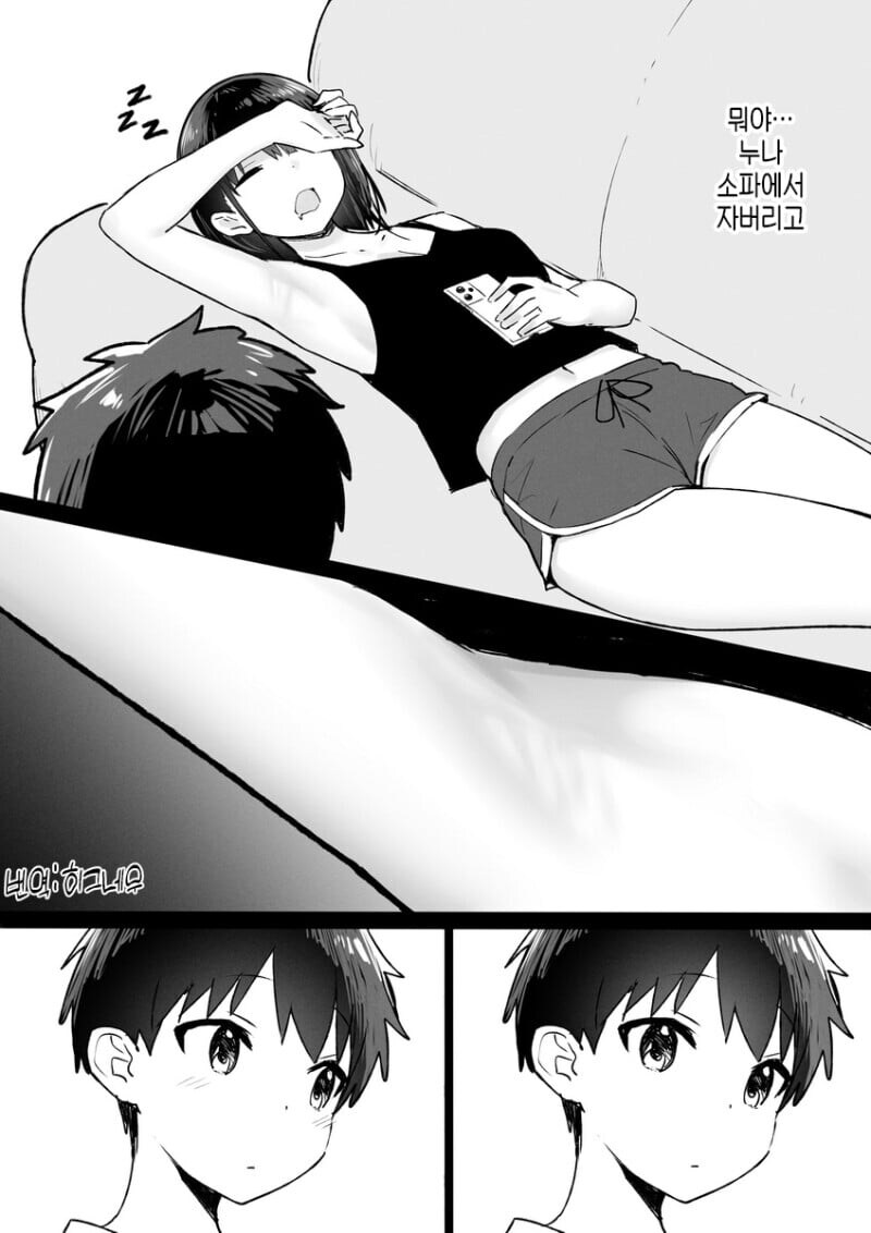 자는 누나 몰래 찍어버린 .manwha_1.jpg