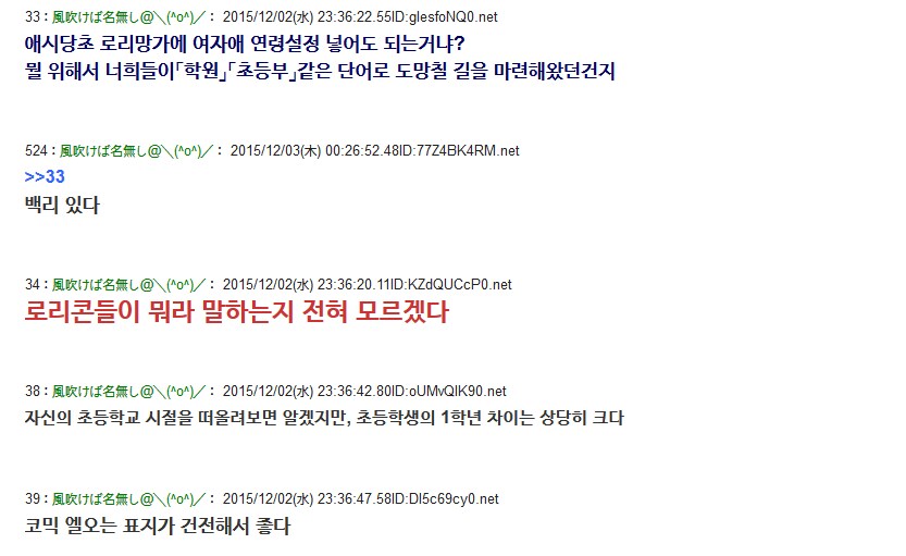 페도 만화잡지 미팅에 나온