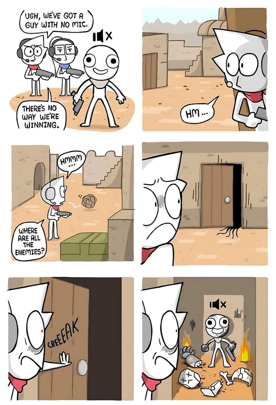 멀티 게임 하는게 보이스채팅 안하는 사람이 들어온 만화.JPG_1.jpg