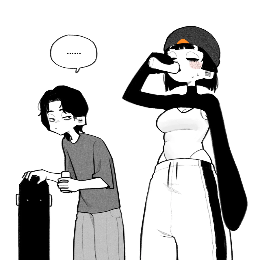 뱃살이 조금 찐 펭귄녀 만화_3.webp