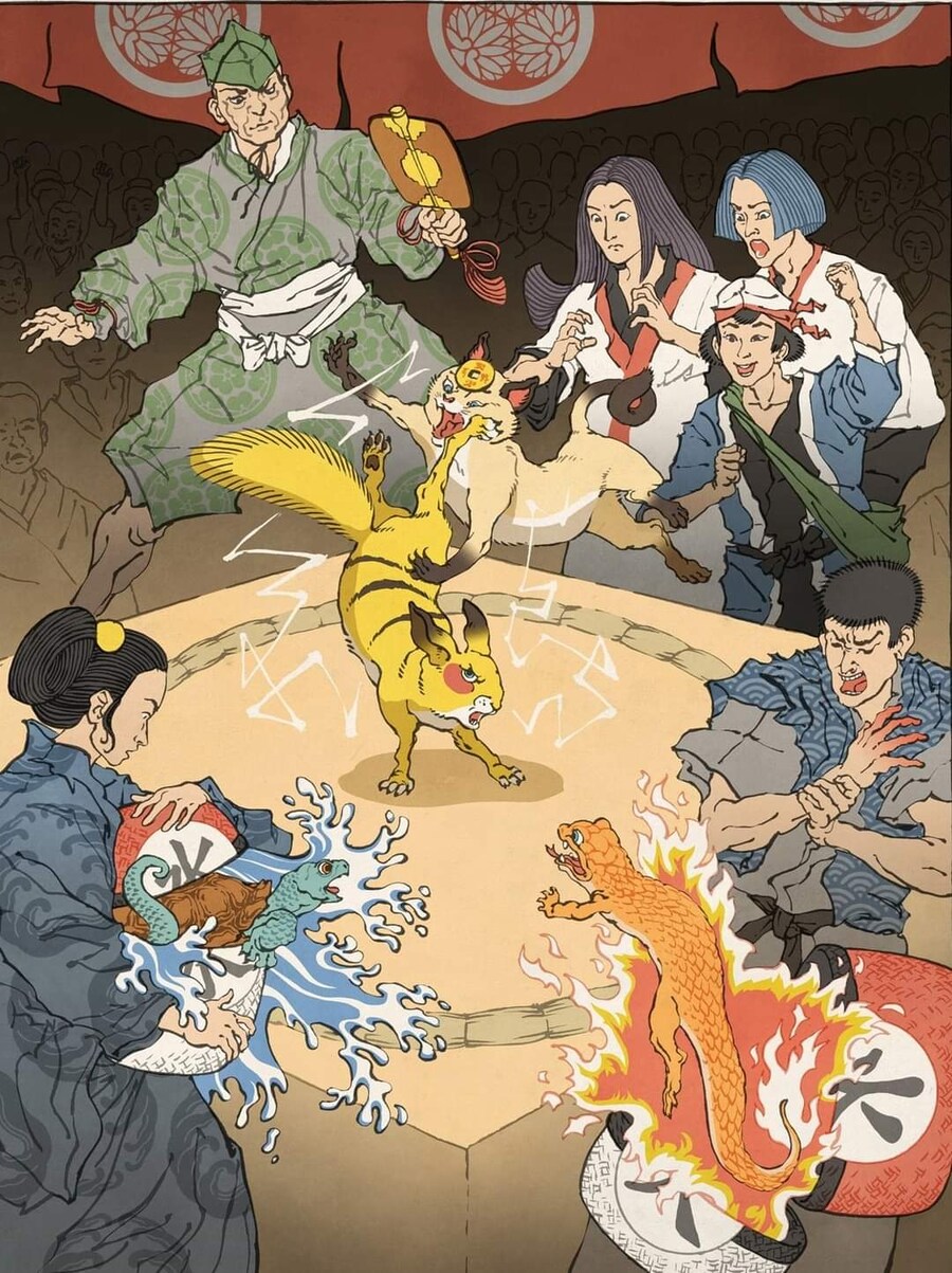 일본 전통 그림체로 그린 영화•만화•게임 캐릭터들.JPG_2.jpg