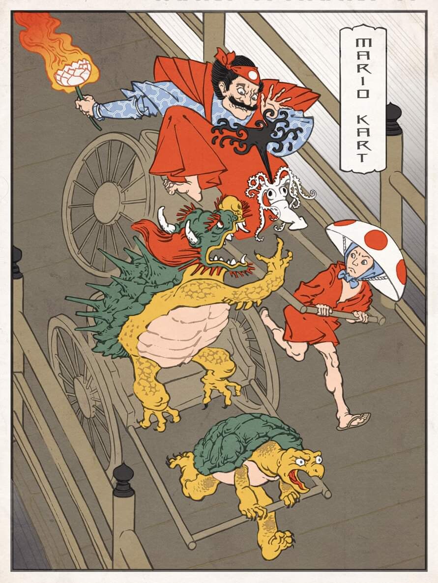 일본 전통 그림체로 그린 영화•만화•게임 캐릭터들.JPG_7.jpg