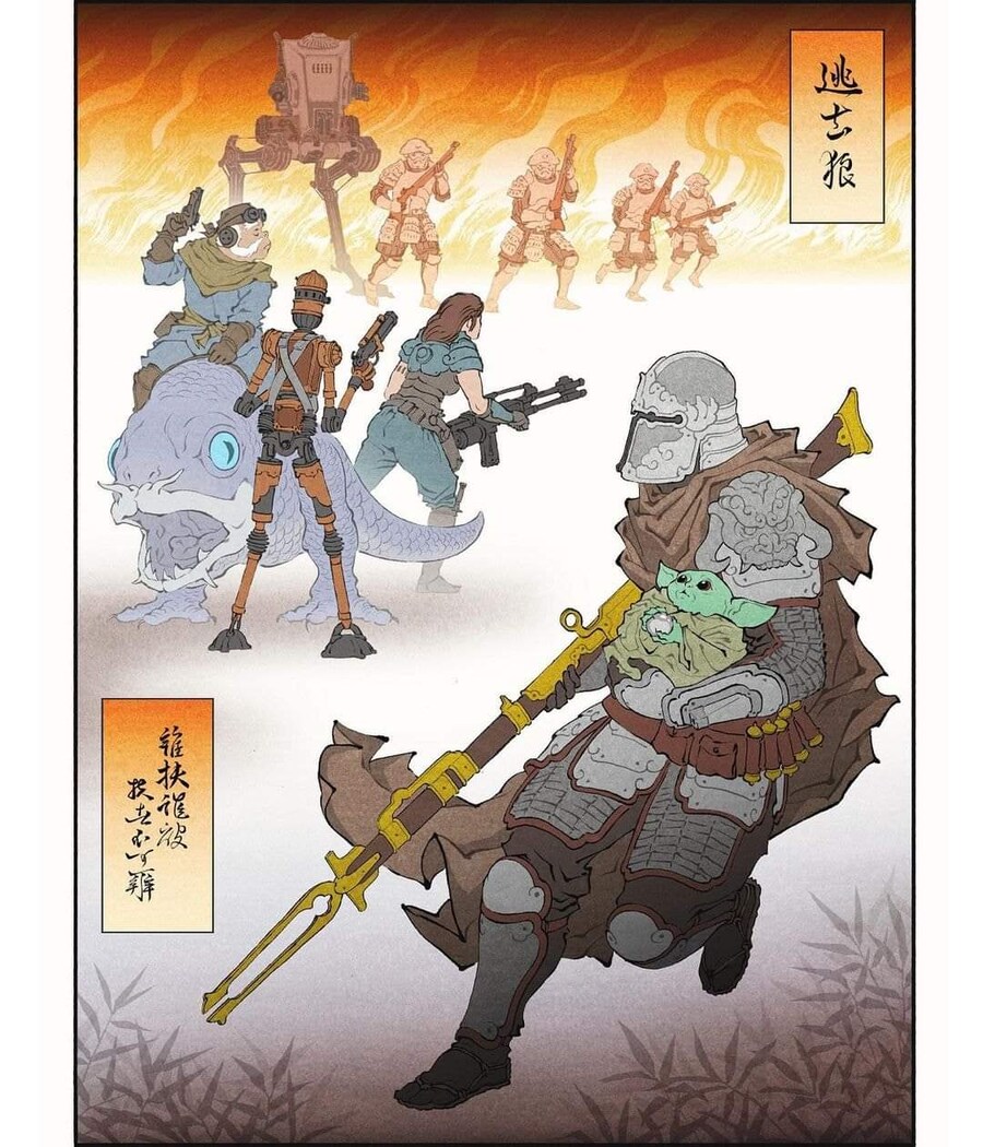 일본 전통 그림체로 그린 영화•만화•게임 캐릭터들.JPG_18.jpg