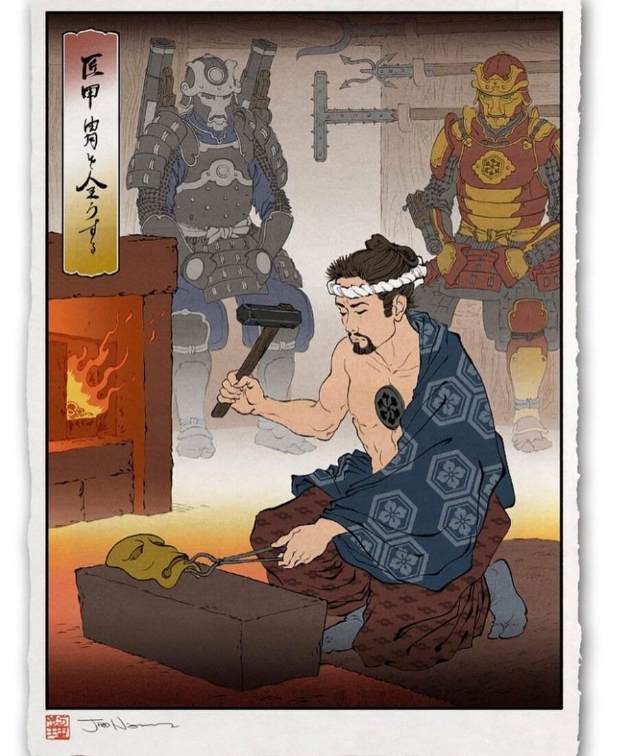 일본 전통 그림체로 그린 영화•만화•게임 캐릭터들.JPG_20.jpg