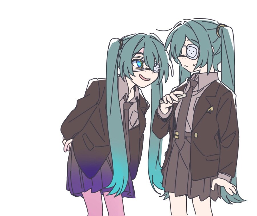 보컬로이드) 모니터링 미쿠가 쌍둥이라면?_1.jpg