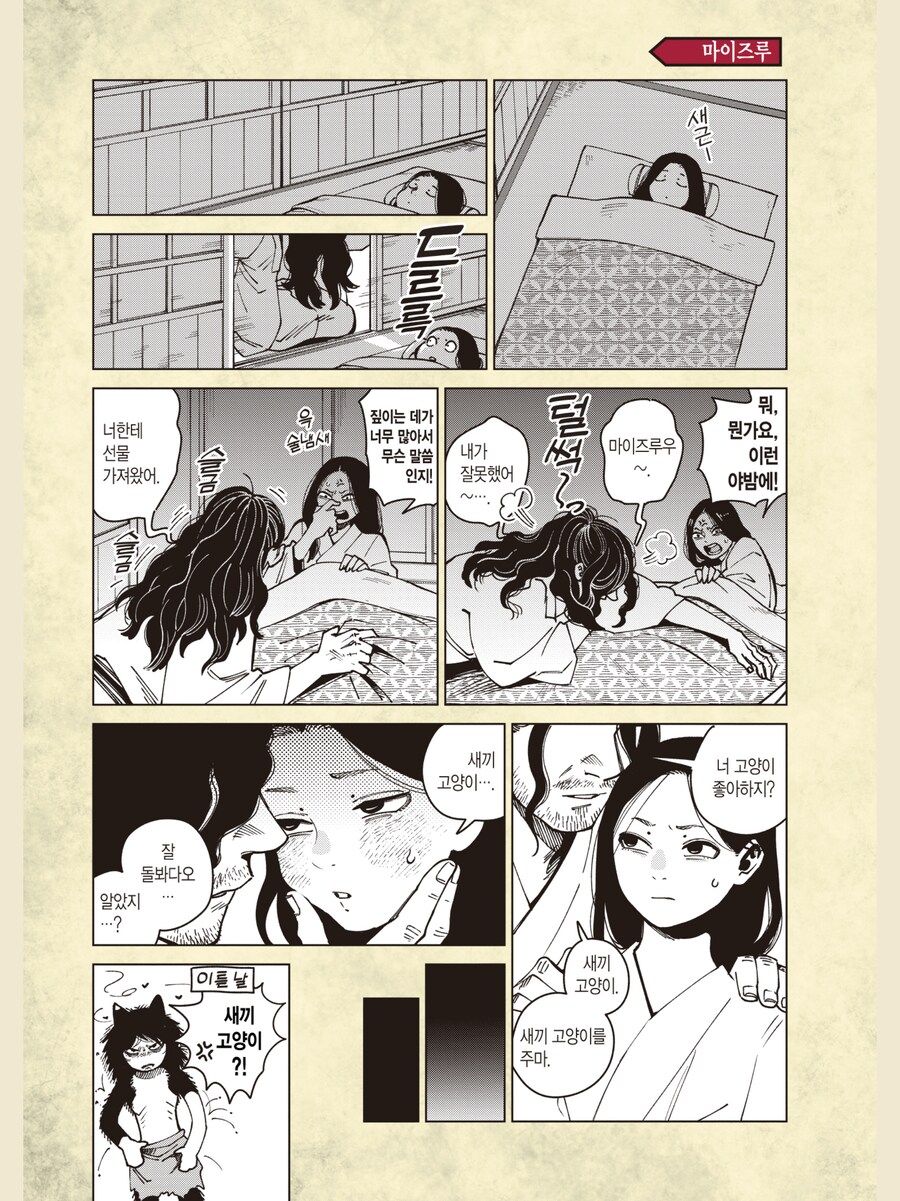 새끼 고양이 선물받는 만화_1.png