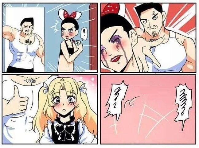 아들이 여장해서 혼내는 만화_1.jpg