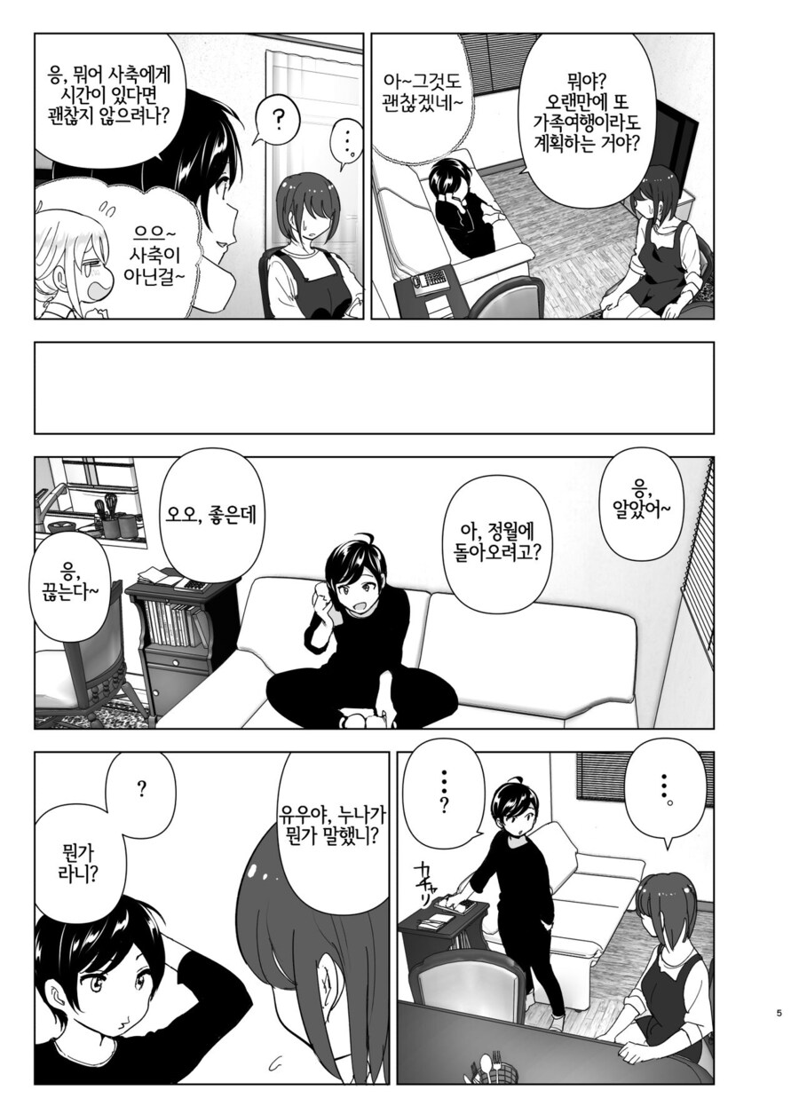 누나의 전화를 받고, 한달음에 달려가는 남동생.manga_3.jpg