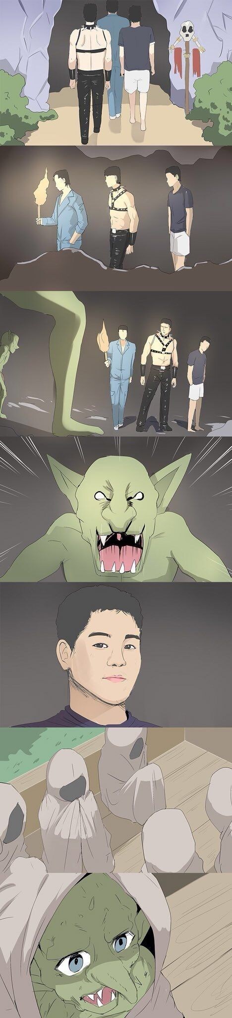 침입자를 잘못 건드린 고블린들의 최후 만화_1.jpg