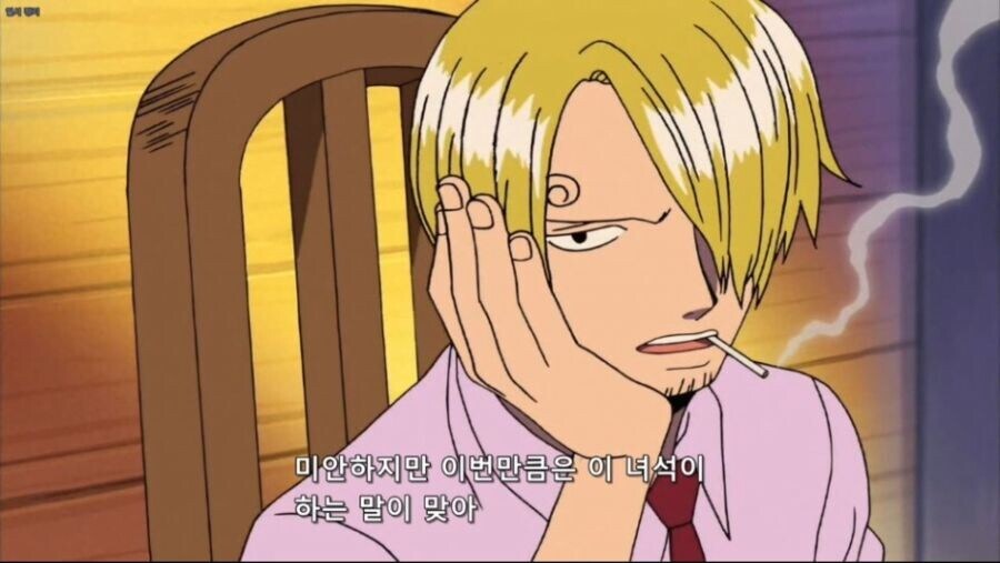 [원피스] 상디가 몇 안되게 조로 편을 들었던 상황.jpg_3.jpg