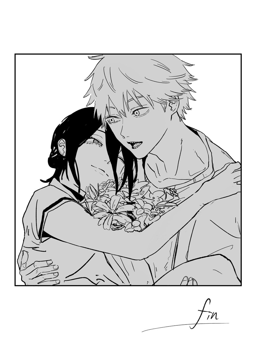 체인소맨) 카페에서 재회한 덴지, 레제_4.jpg