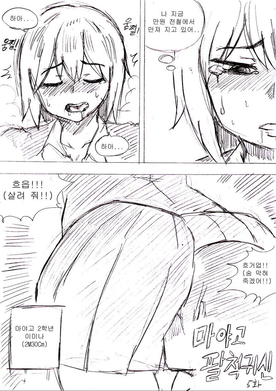 만원 전철에서 만져지는 거유 여고생 만화.manhwa_1.jpg