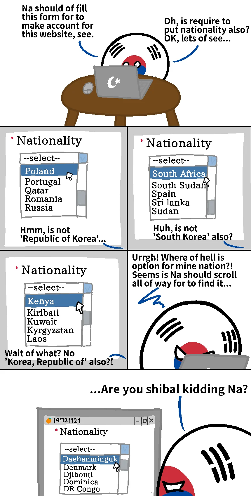 폴란드볼) 영어로 국적 찾는 한국인_1.webp