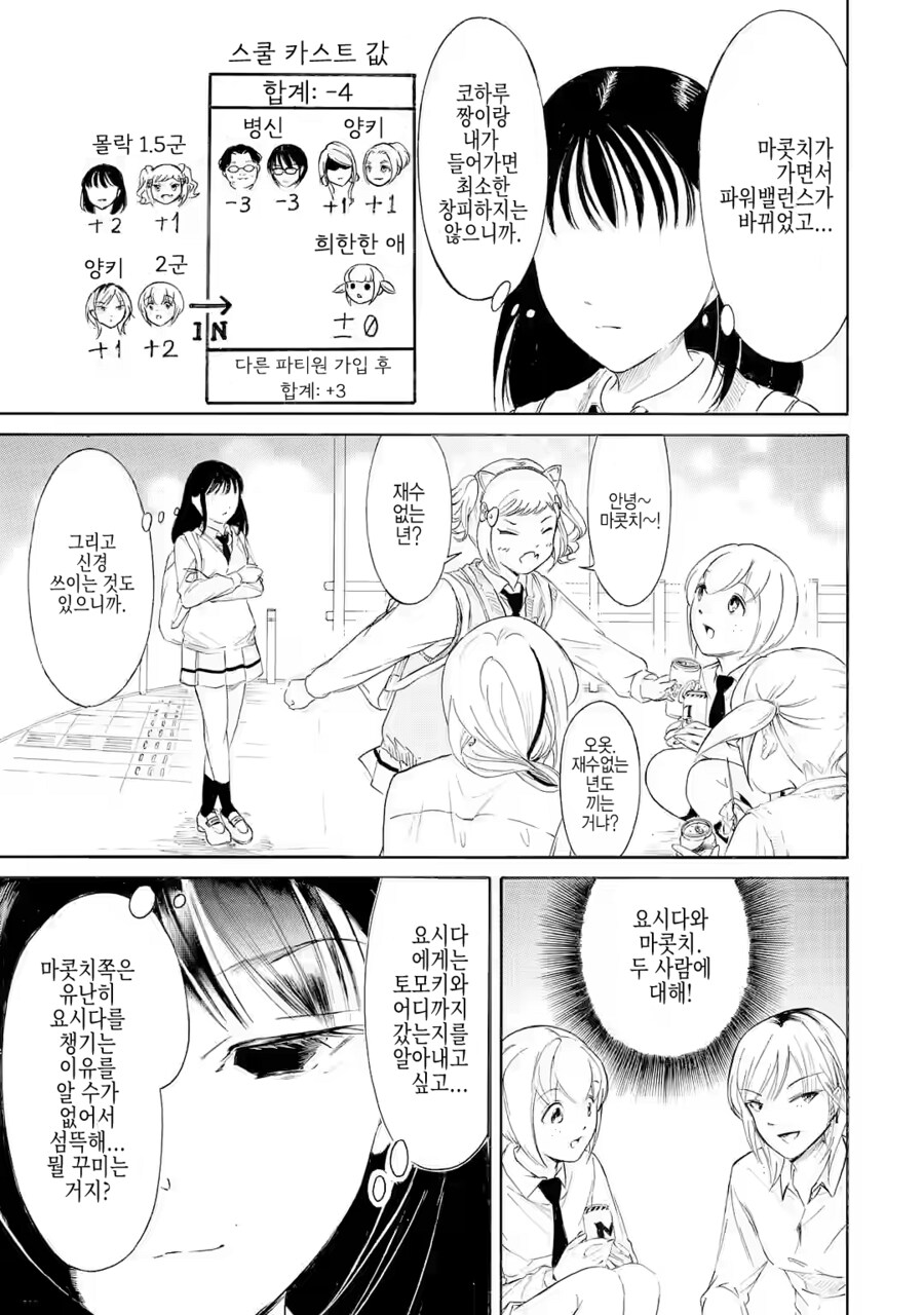 공식에서 대놓고 캐릭터들 처녀비처녀 구분하는 미친 만화.jpg_1.png