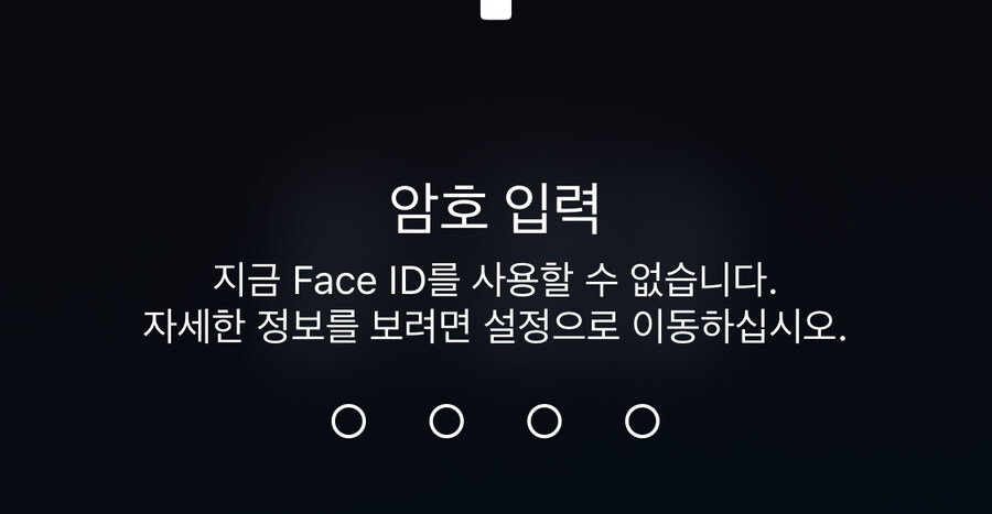아이폰 얼굴 인식기능이 망가져버린거 같음_1.jpg