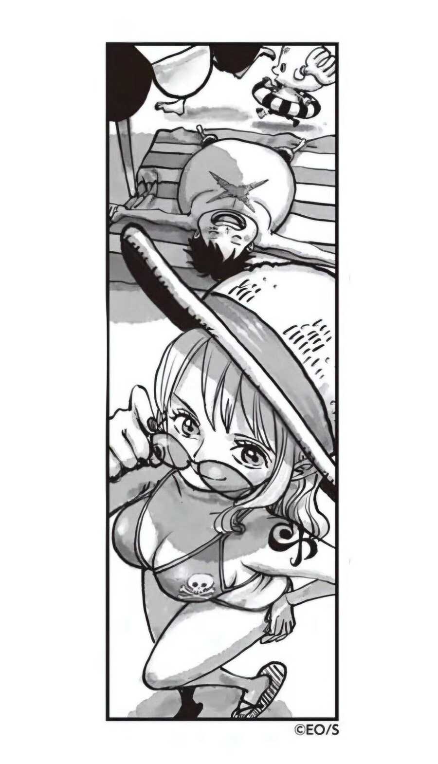 원피스) 나미가 루피 밀.집모자를 쓰고 있는 순간들_5.jpg