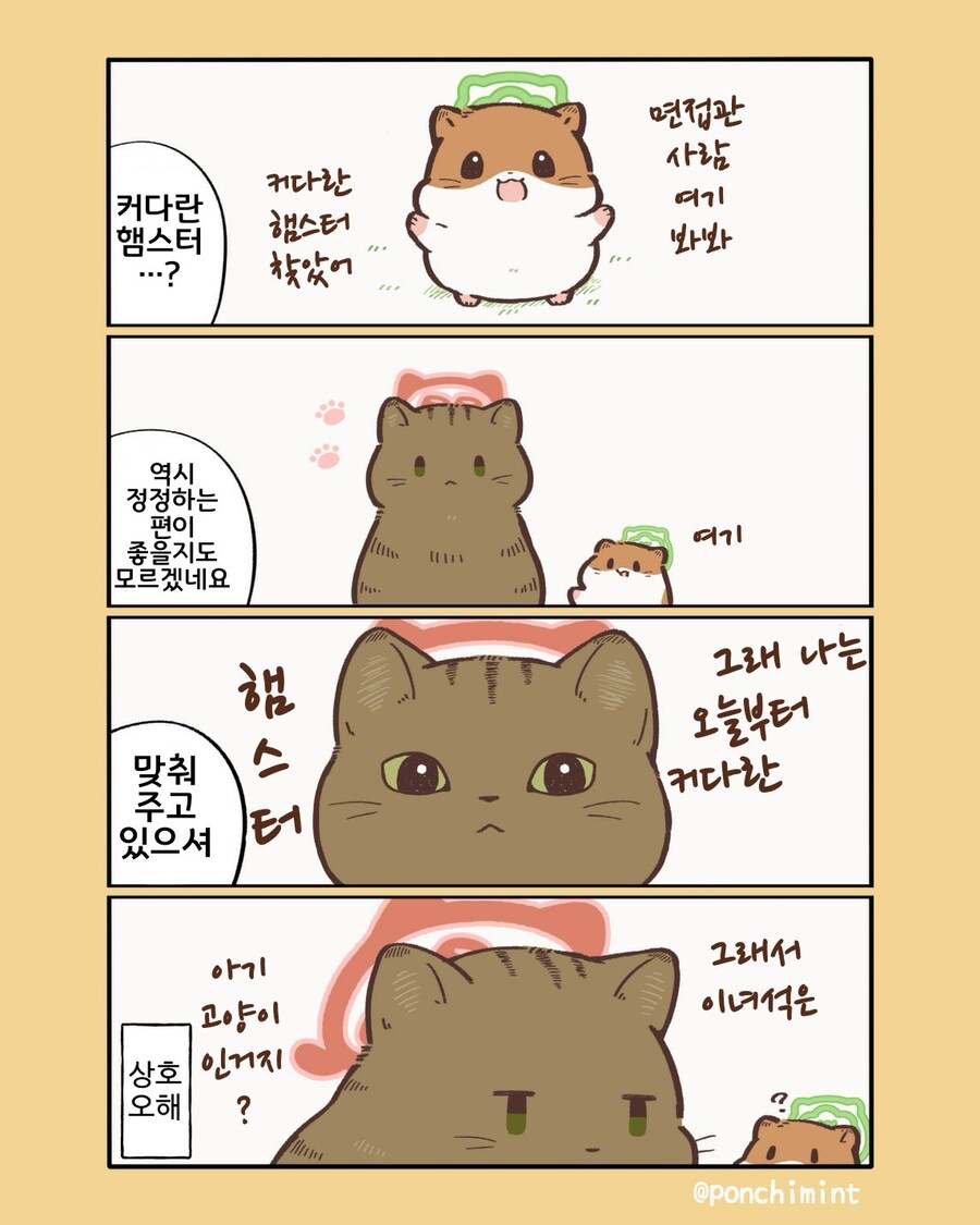 천국에서 고양이와 처음으로 만난 햄스터 히마쨩.manhwa_2.jpg