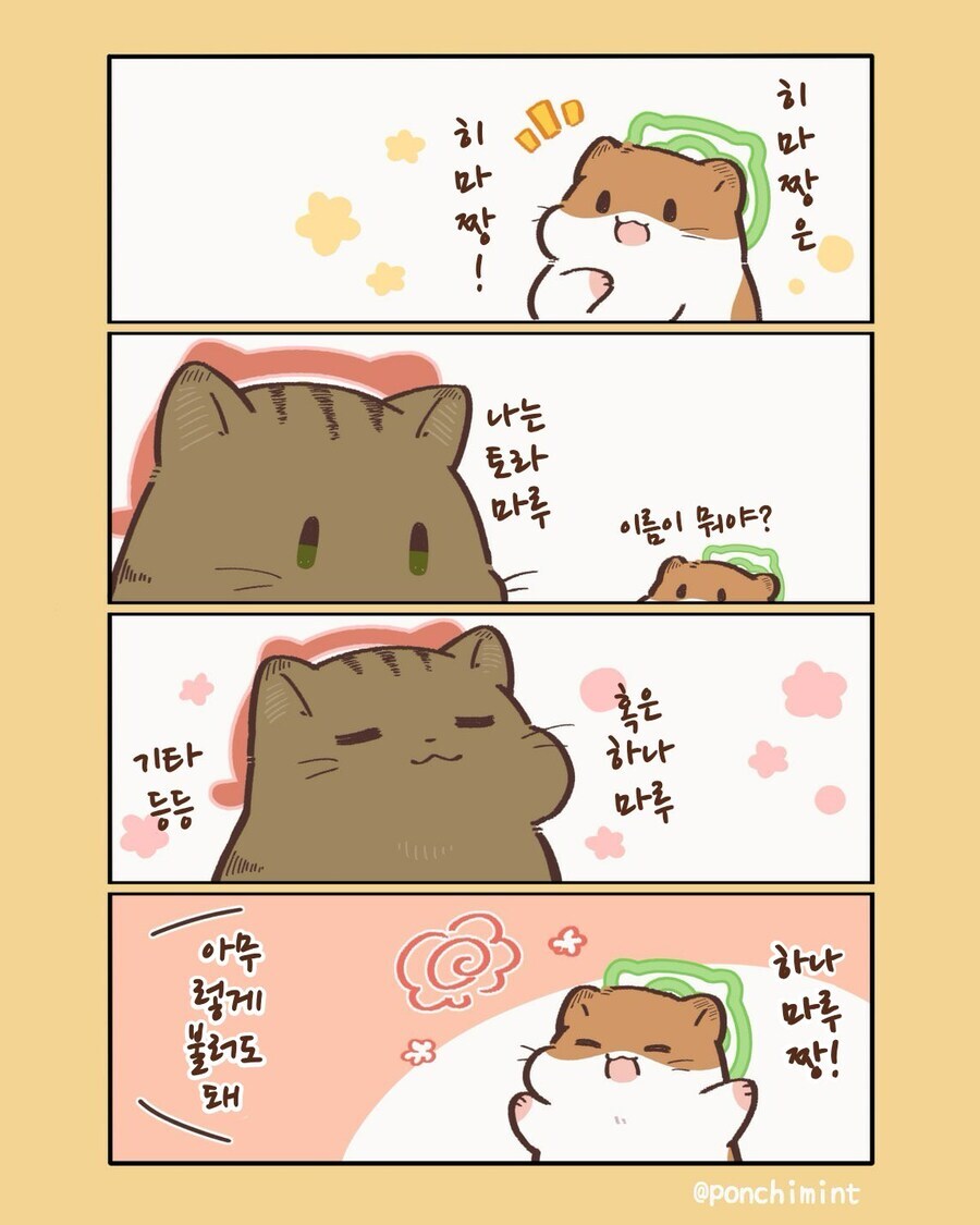 천국에서 고양이와 처음으로 만난 햄스터 히마쨩.manhwa_3.jpg