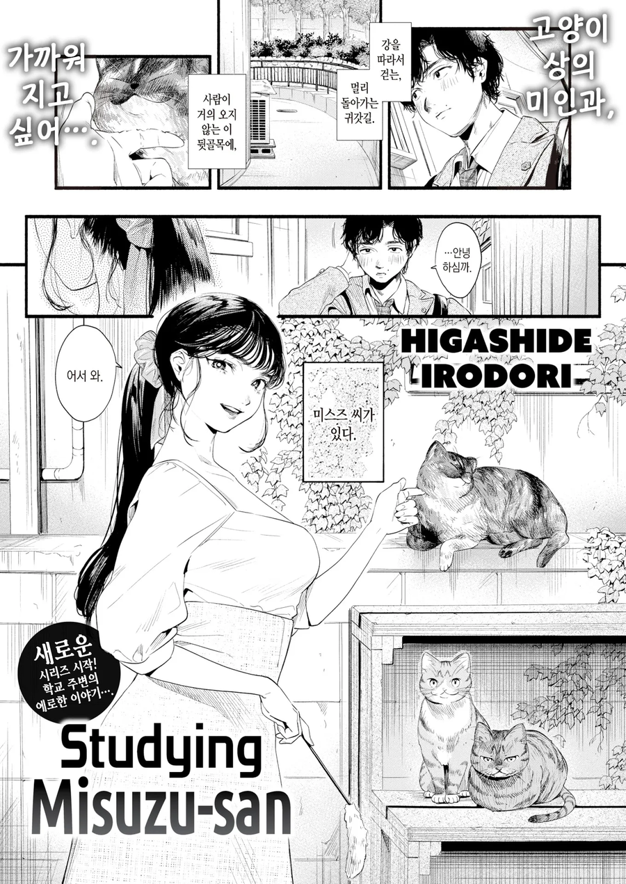 귀갓길 고양이 상의 미인 누나.manhwa_1.webp