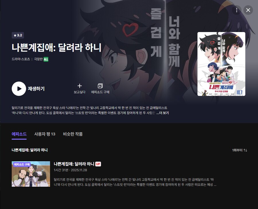 나쁜 계집애 달려라 하니 라프텔 행_1.png