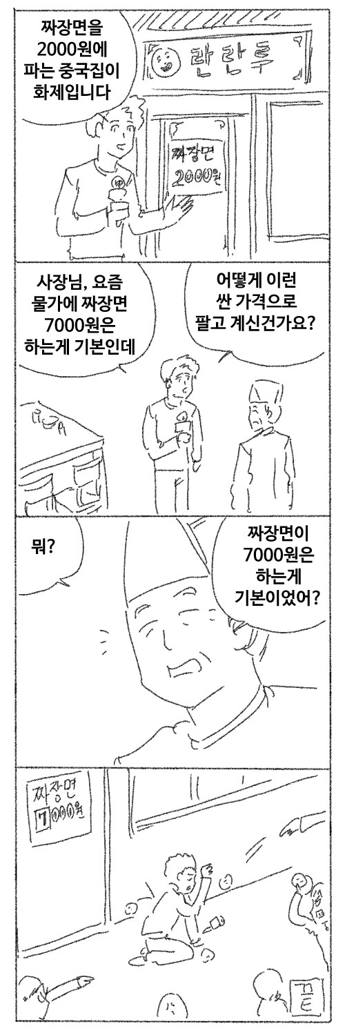 짜장면을 2000원에 파는 중국집.manwha_1.jpg